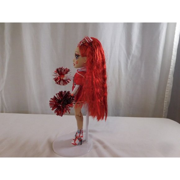Rainbow High Cheer Ruby Anderson Red Fashion Cheerleader Doll with Pom poms - Picture 11 of 13
